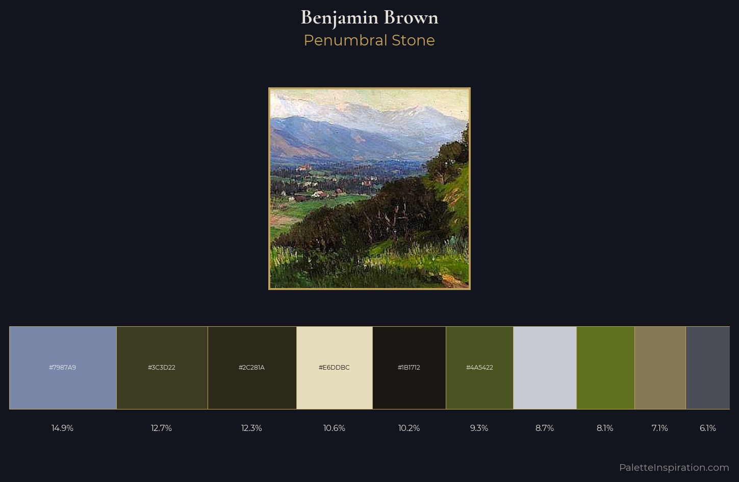 Benjamin Brown Palette 6 — Penumbral Stone