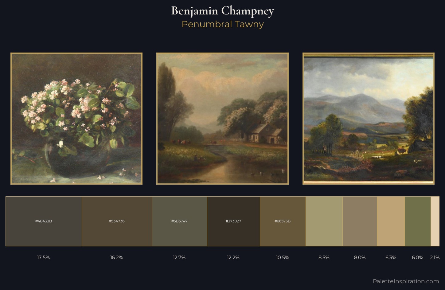 Benjamin Champney Palette 3 — Penumbral Tawny