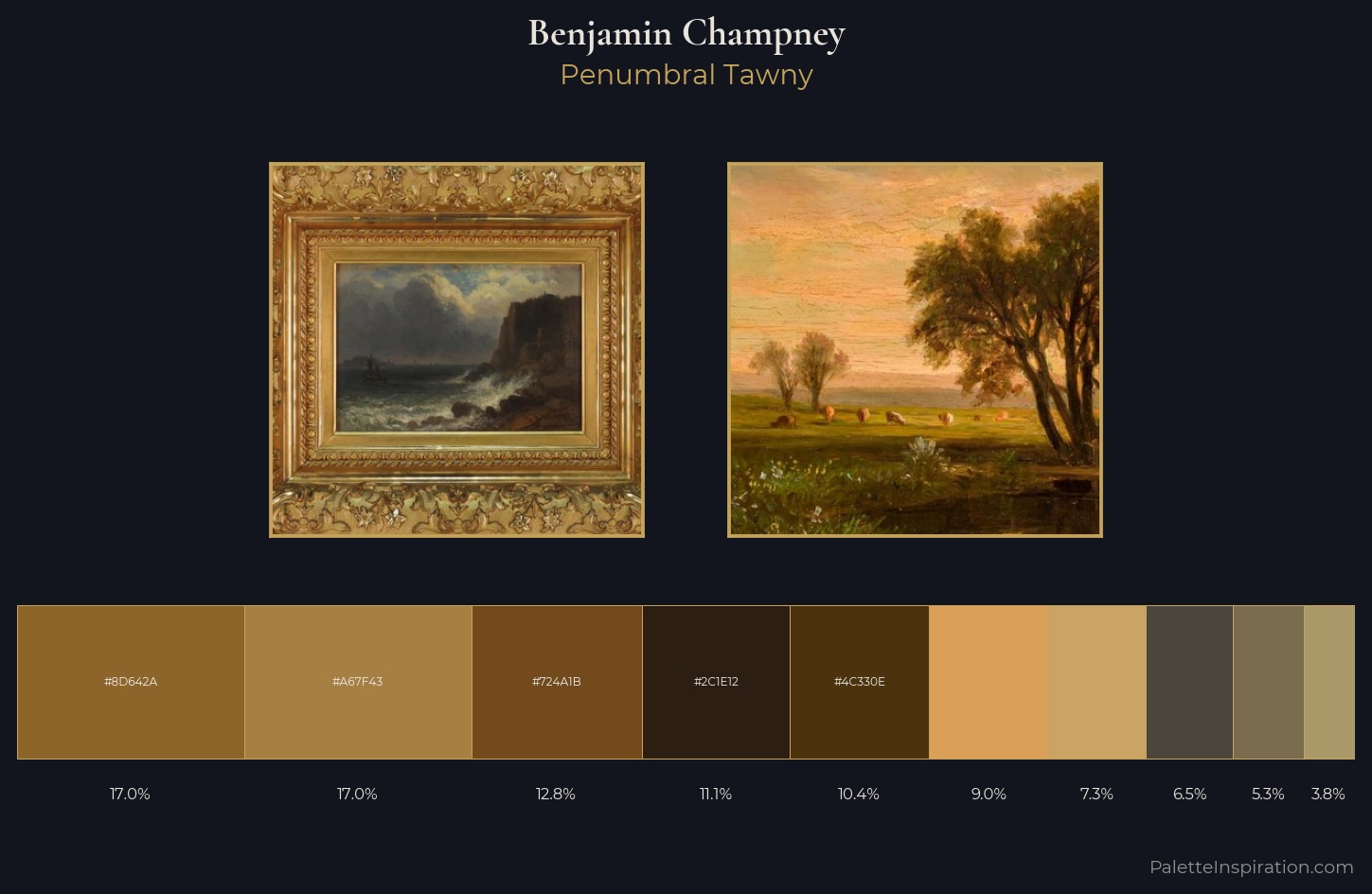 Benjamin Champney Palette 4 — Penumbral Tawny
