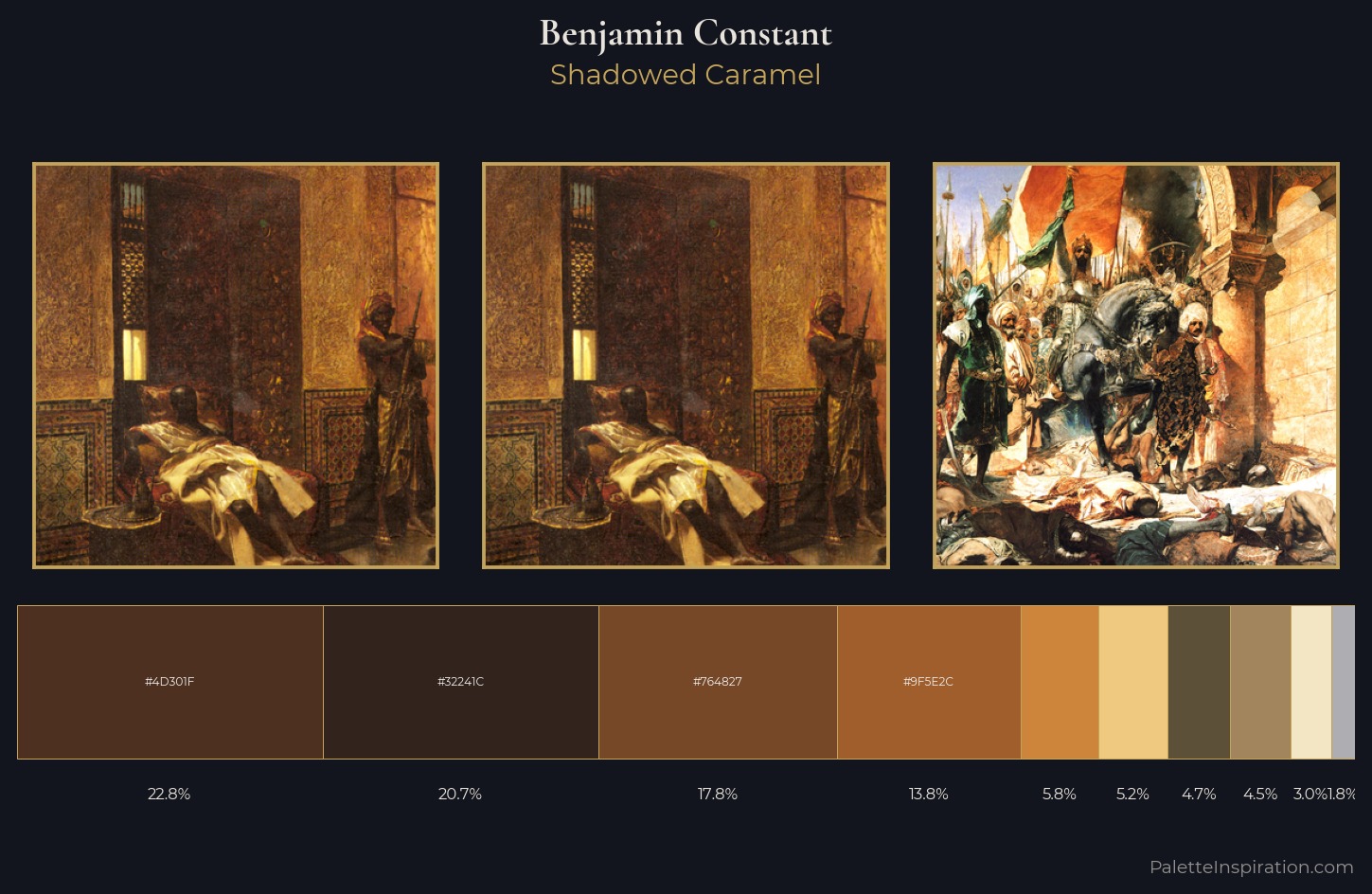 Benjamin Constant Palette 2 — Shadowed Caramel