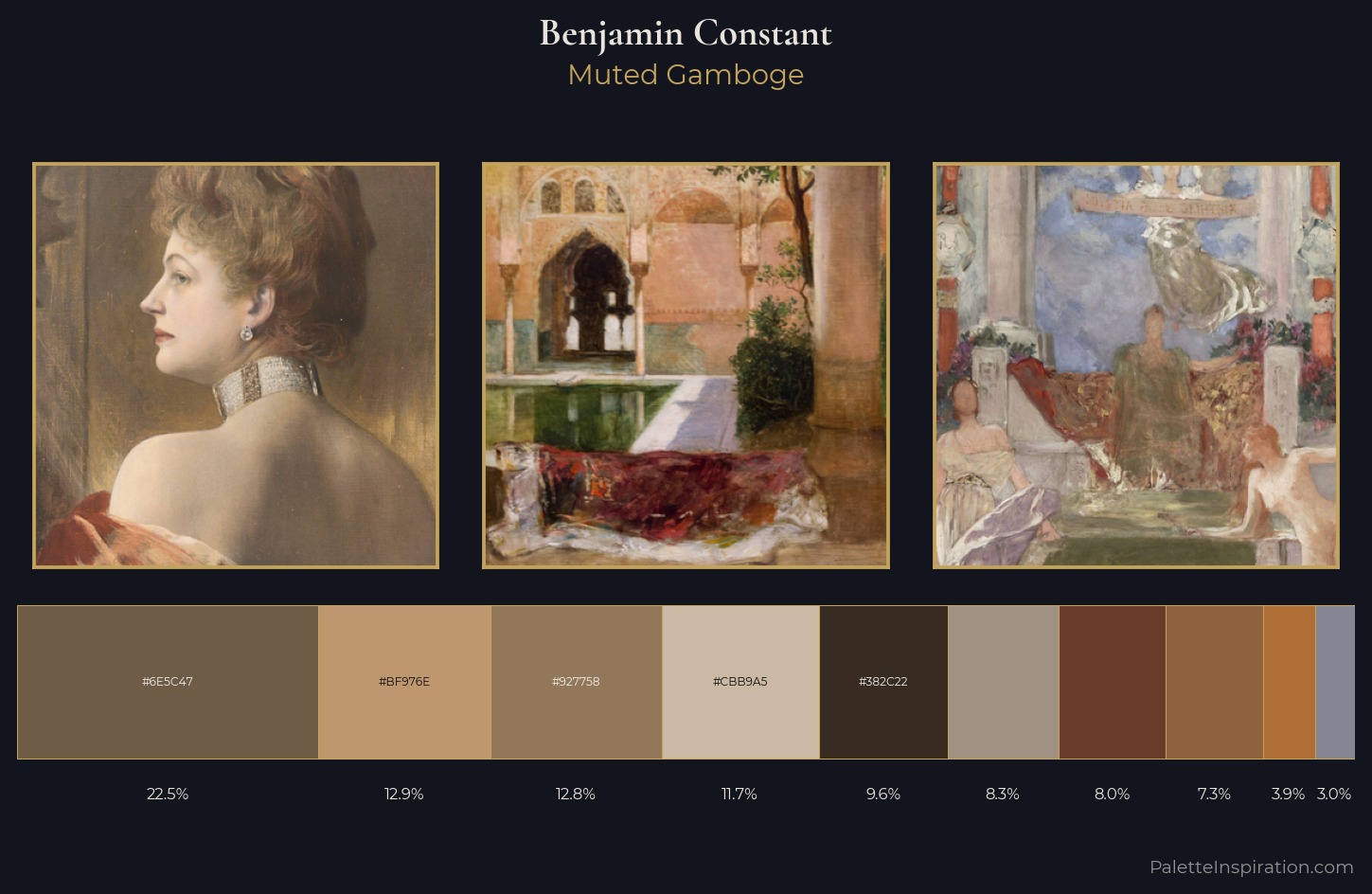 Benjamin Constant Palette 3 — Muted Gamboge