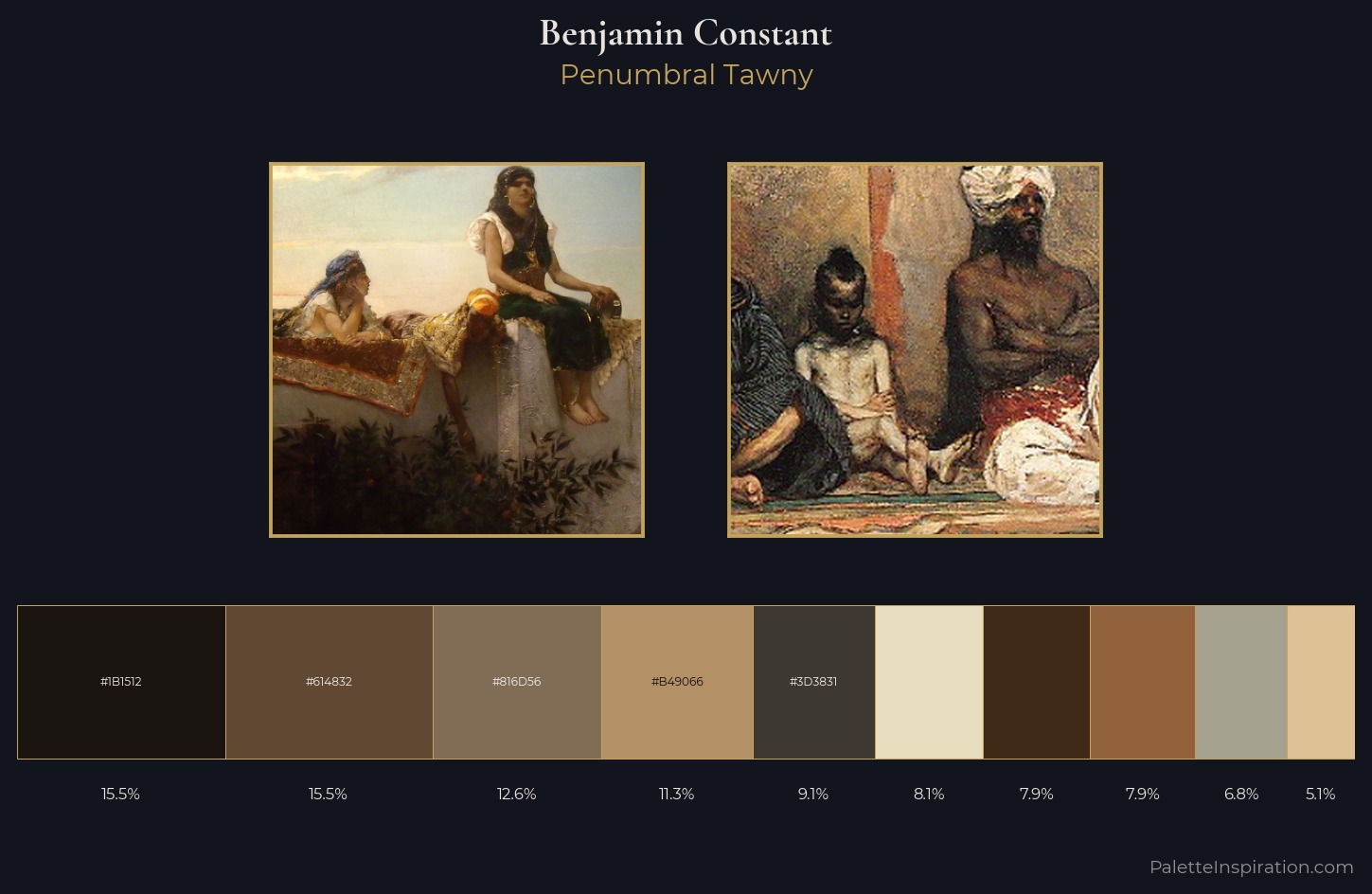 Benjamin Constant Palette 4 — Penumbral Tawny