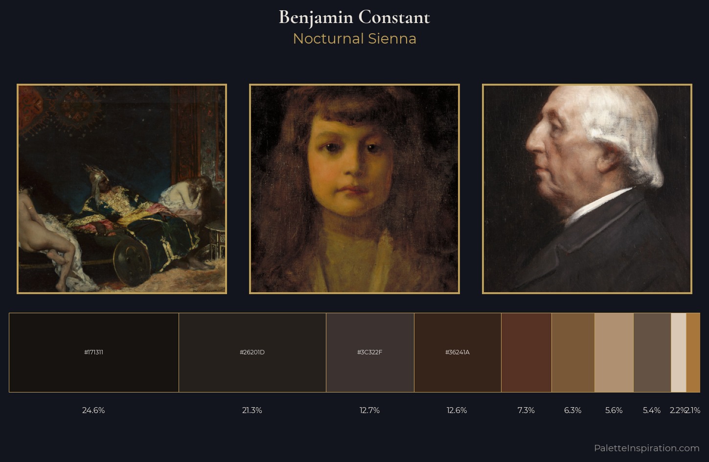 Benjamin Constant Palette 9 — Nocturnal Sienna