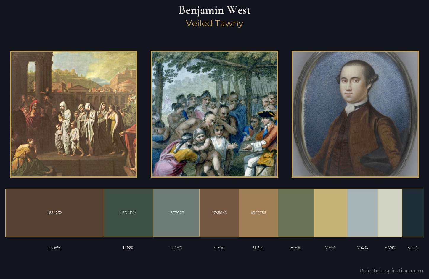 Benjamin West Palette 1 — Veiled Tawny