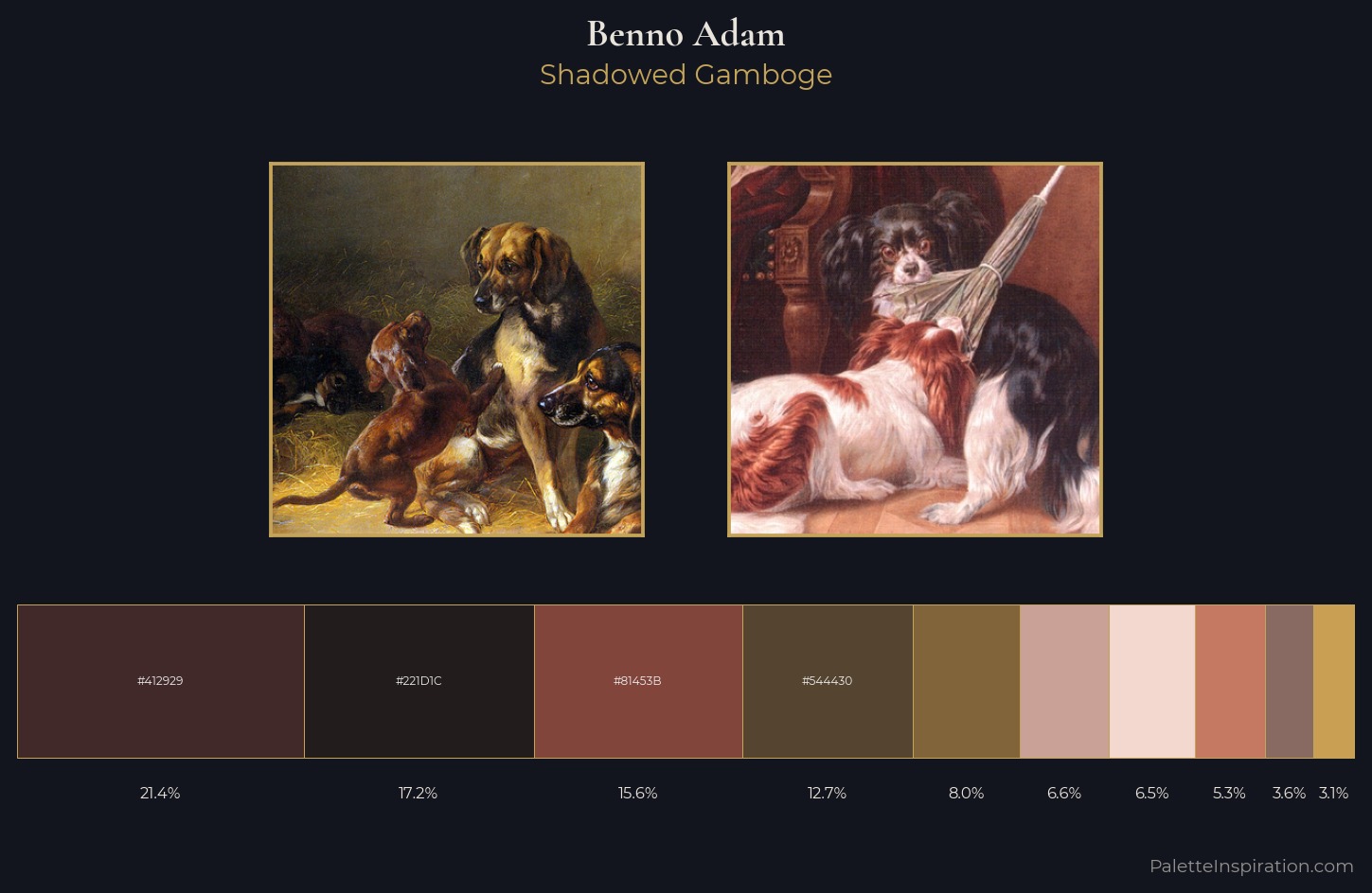 Benno Adam Palette 1 — Shadowed Gamboge