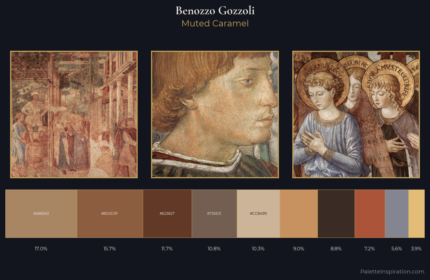 Benozzo Gozzoli Palette 6 — Muted Caramel