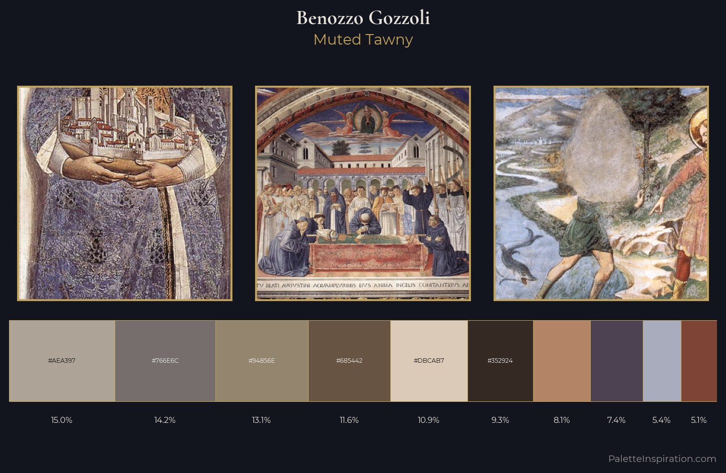 Benozzo Gozzoli Palette 7 — Muted Tawny