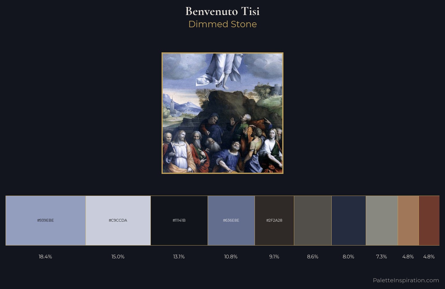 Benvenuto Tisi Palette 4 — Dimmed Stone