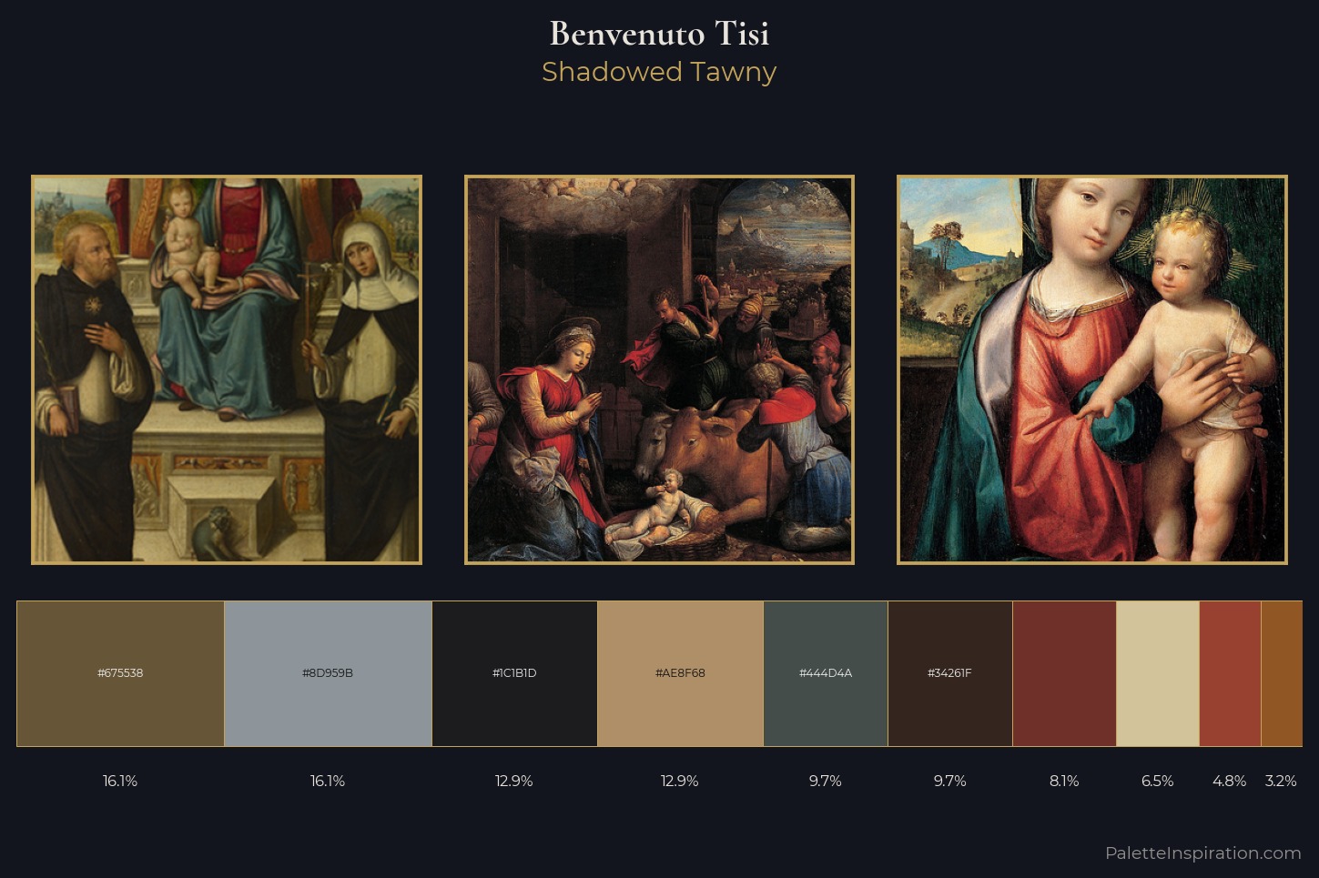 Benvenuto Tisi Master Palette — Shadowed Tawny