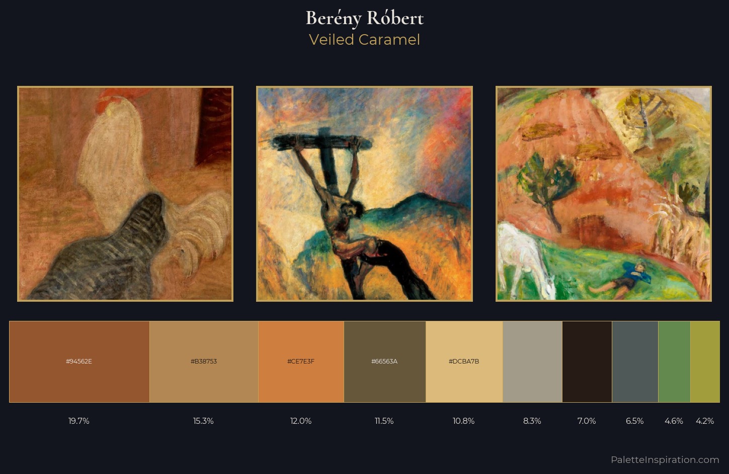 Berény Róbert Palette 10 — Veiled Caramel