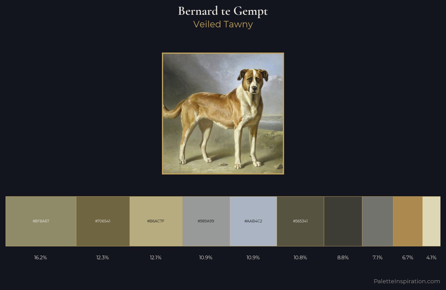 Bernard te Gempt Palette 1 — Veiled Tawny