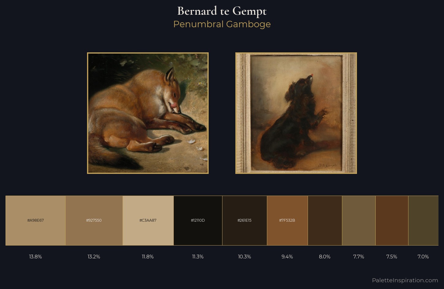 Bernard te Gempt Palette 3 — Penumbral Gamboge