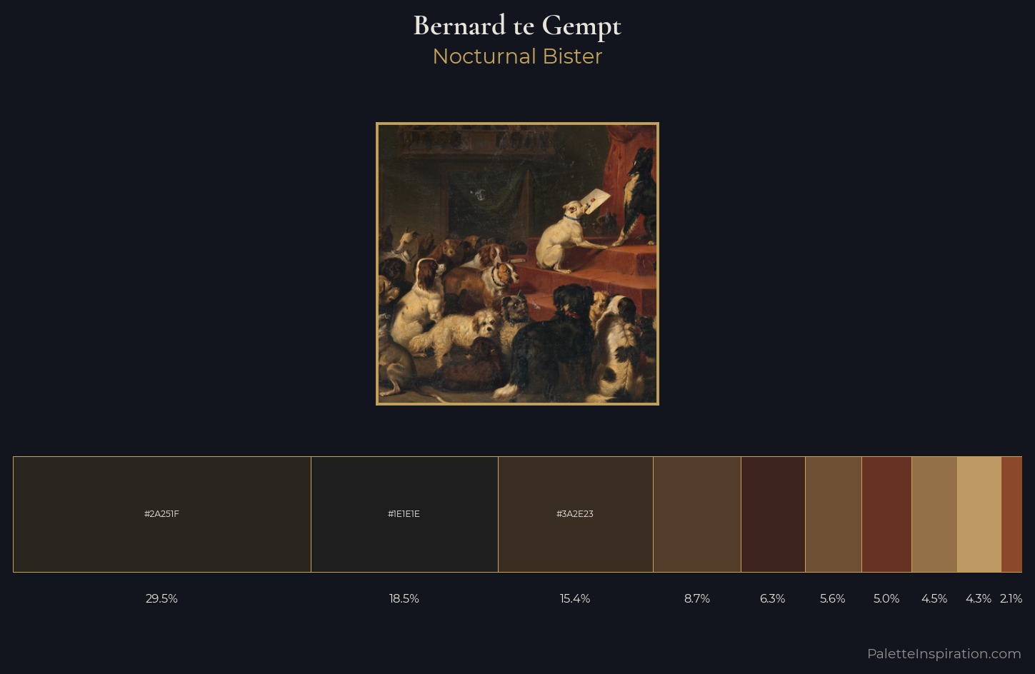 Bernard te Gempt Palette 4 — Nocturnal Bister