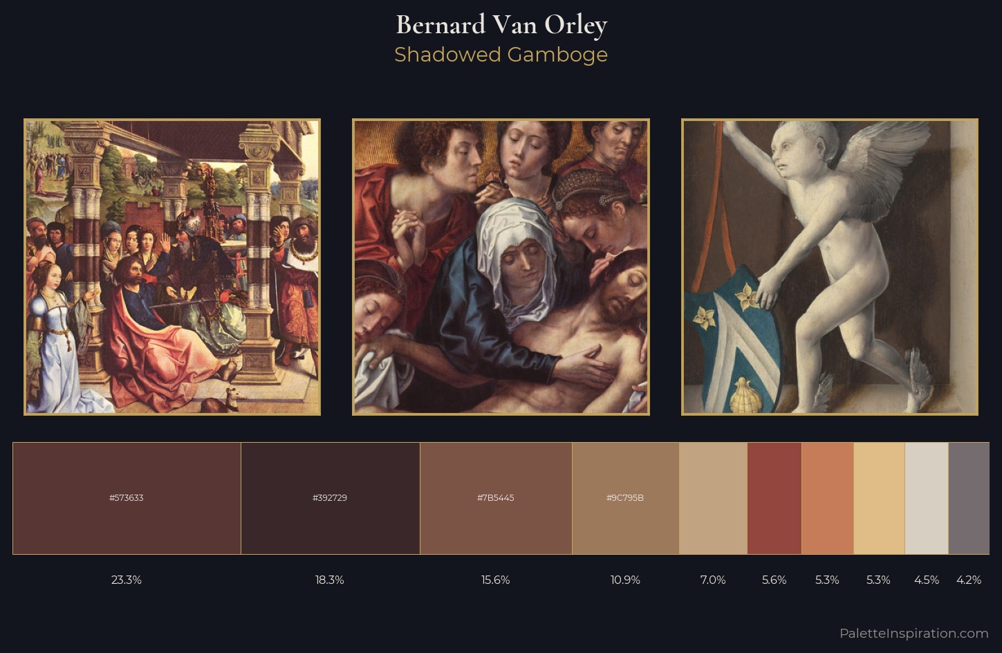 Bernard Van Orley Palette 1 — Shadowed Gamboge