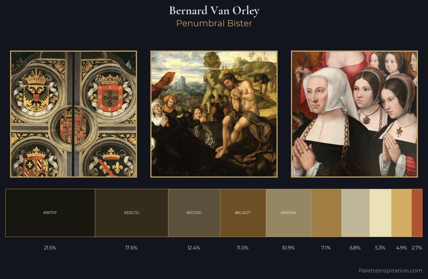 Bernard Van Orley Palette 3 — Penumbral Bister