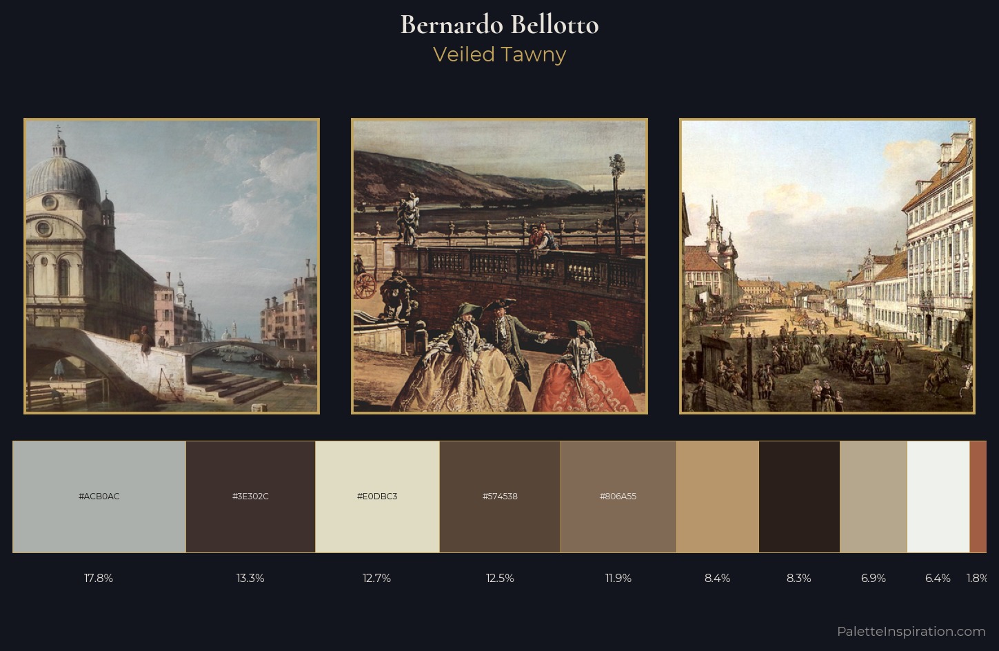 Bernardo Bellotto Palette 3 — Veiled Tawny