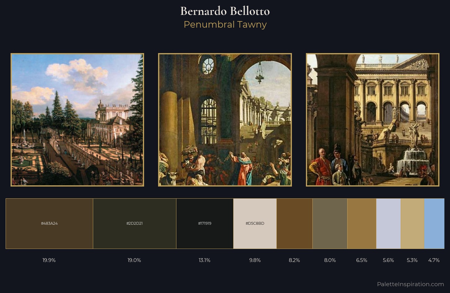 Bernardo Bellotto Palette 11 — Penumbral Tawny
