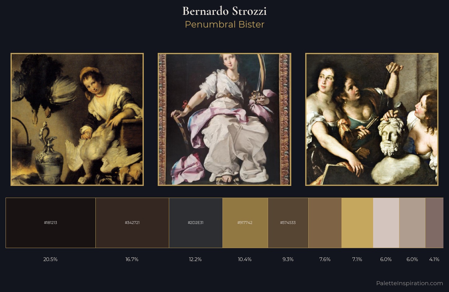 Bernardo Strozzi Palette 5 — Penumbral Bister