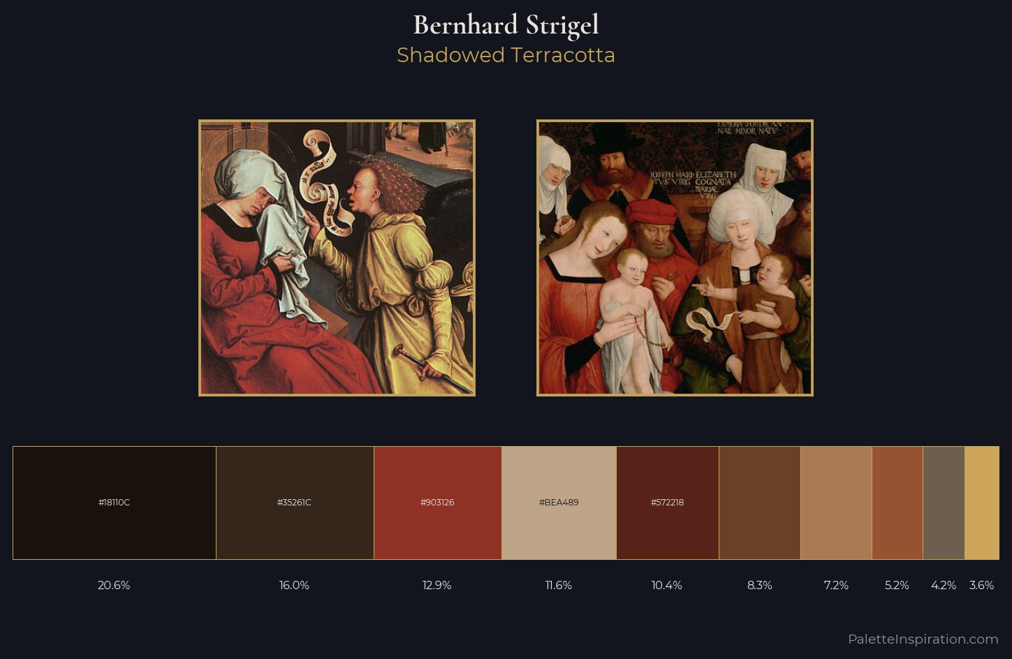Bernhard Strigel Palette 6 — Shadowed Terracotta