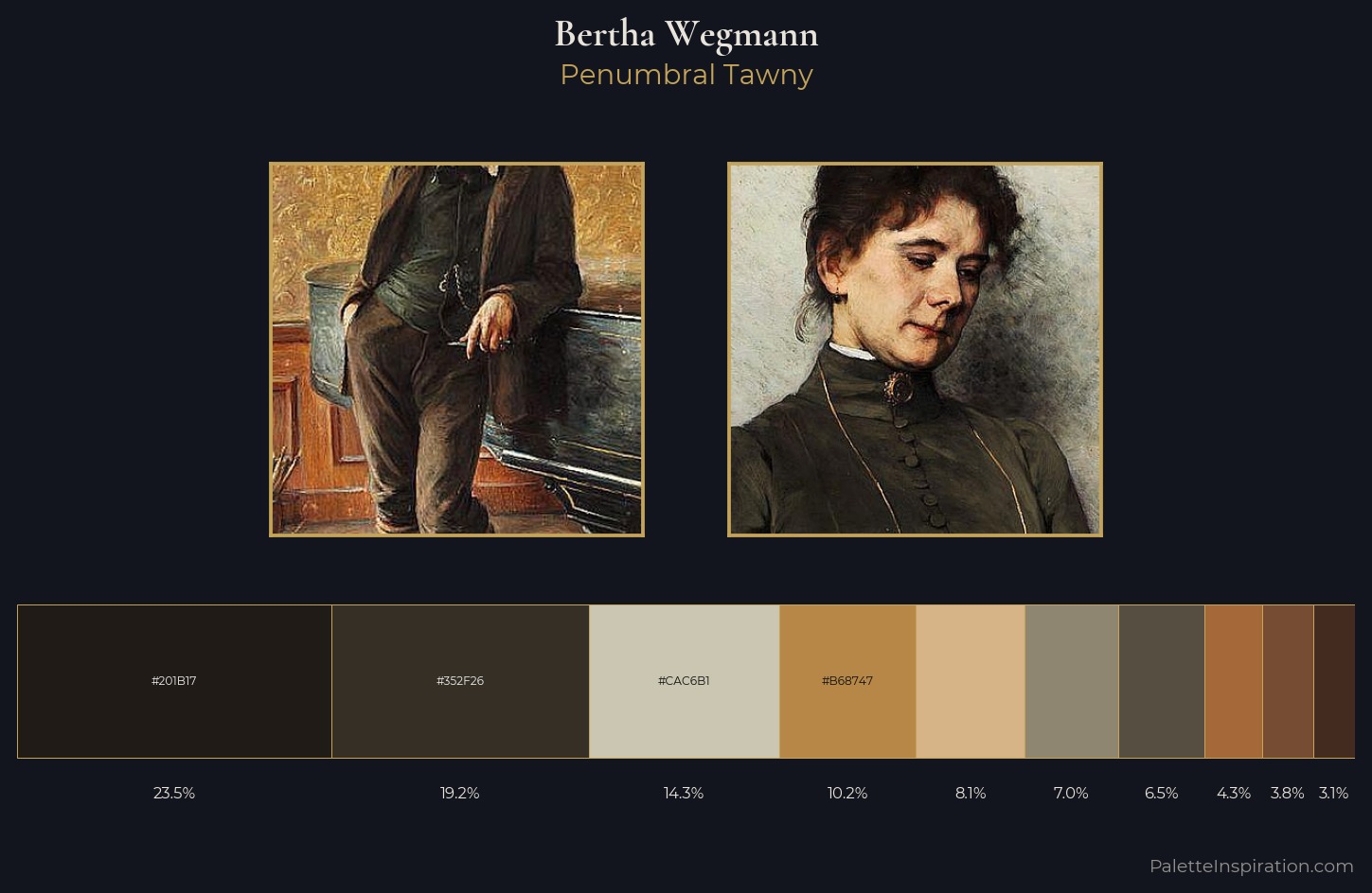 Bertha Wegmann Palette 1 — Penumbral Tawny