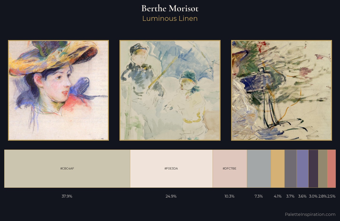 Berthe Morisot Palette 2 — Luminous Linen