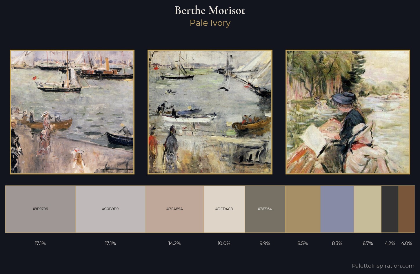 Berthe Morisot Palette 4 — Pale Ivory