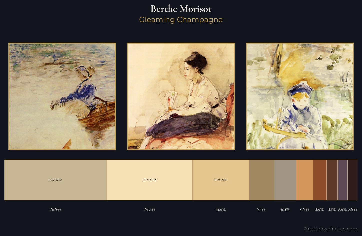 Berthe Morisot Palette 7 — Gleaming Champagne