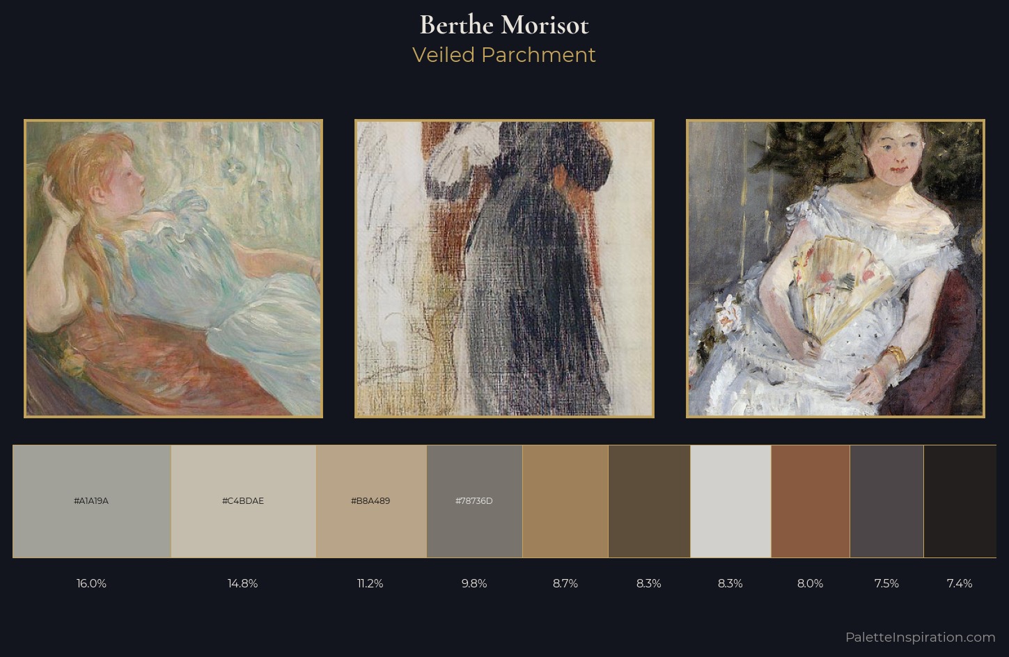 Berthe Morisot Palette 10 — Veiled Parchment