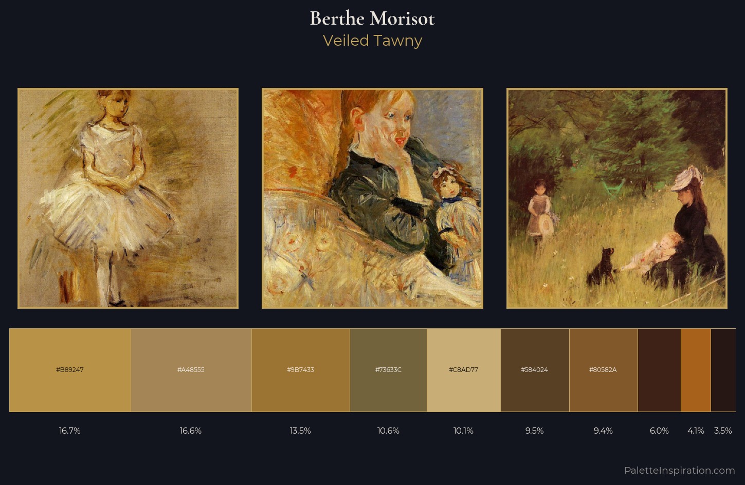 Berthe Morisot Palette 15 — Veiled Tawny