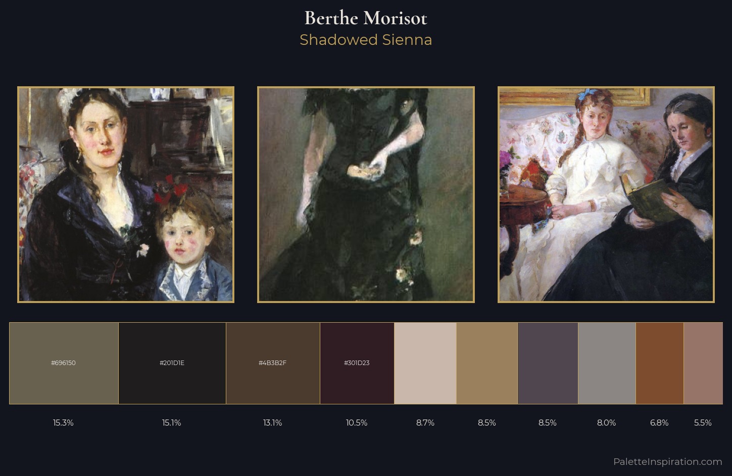 Berthe Morisot Palette 16 — Shadowed Sienna
