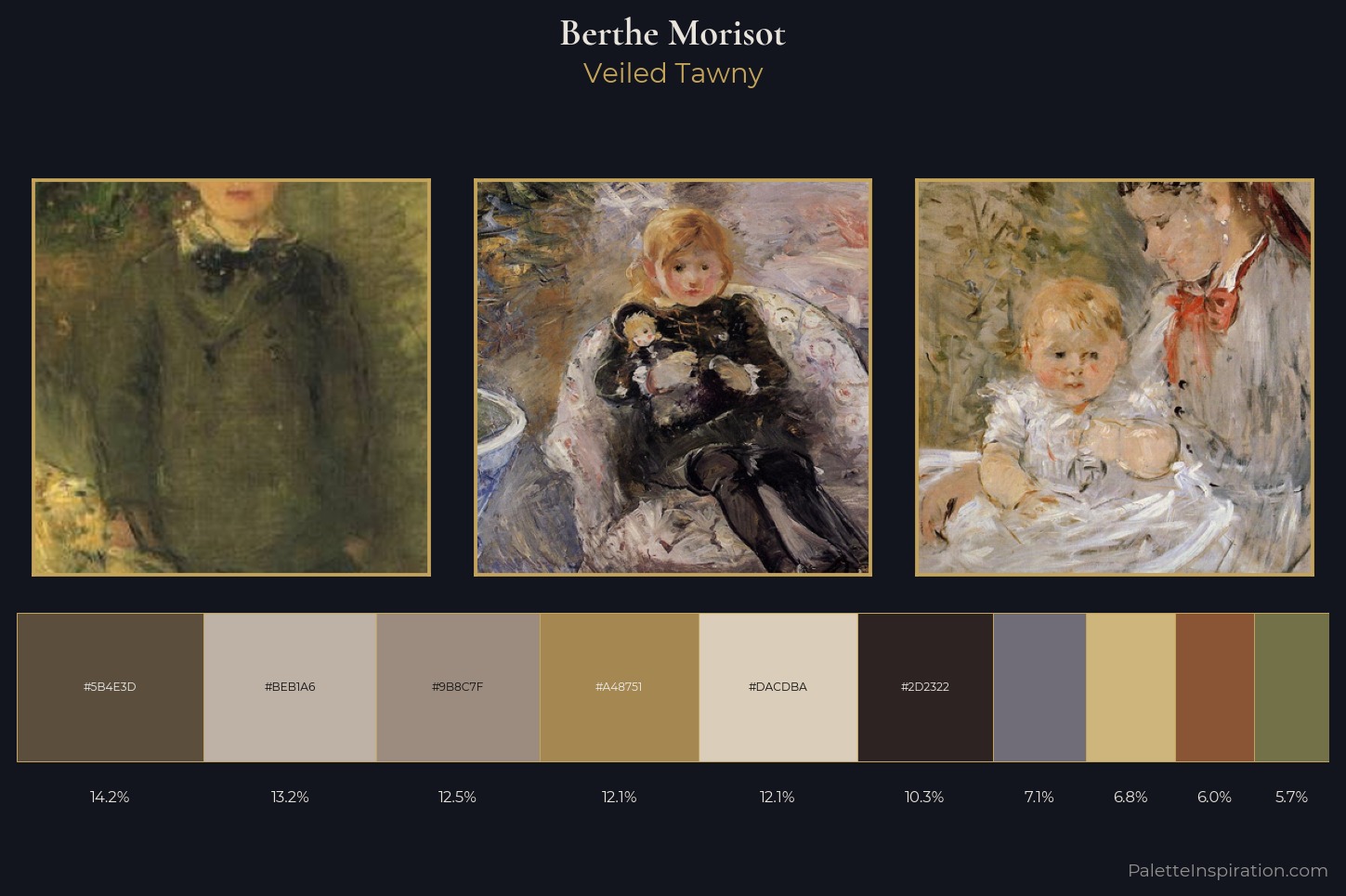 Berthe Morisot Master Palette — Veiled Tawny
