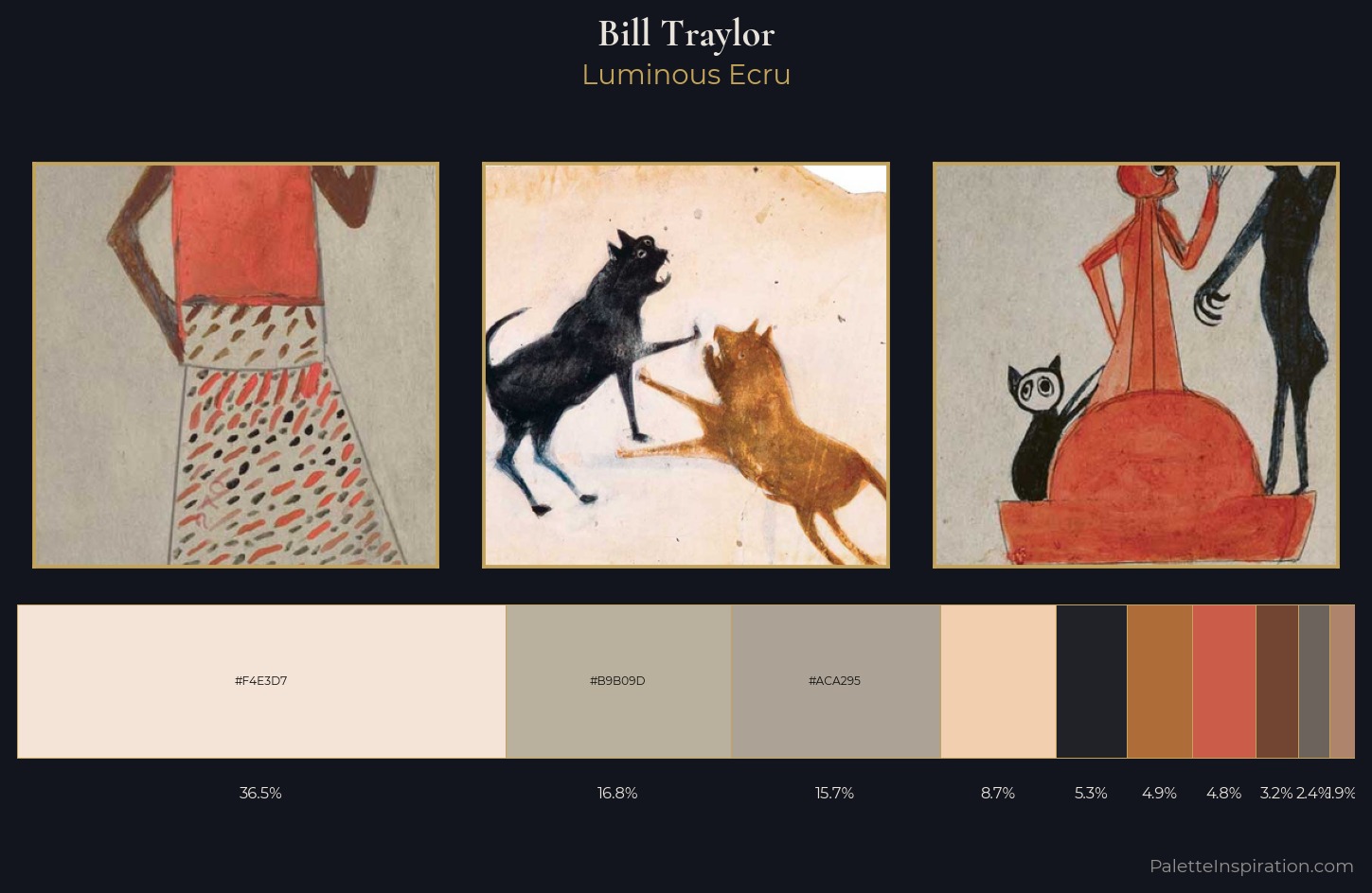Bill Traylor Palette 1 — Luminous Ecru