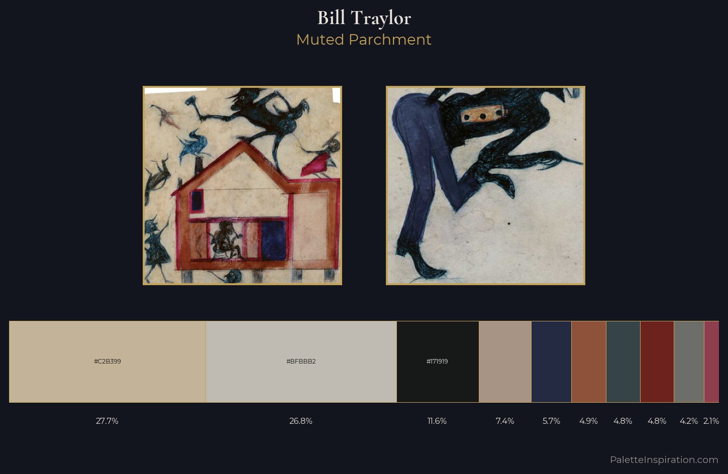 Bill Traylor Palette 5 — Muted Parchment