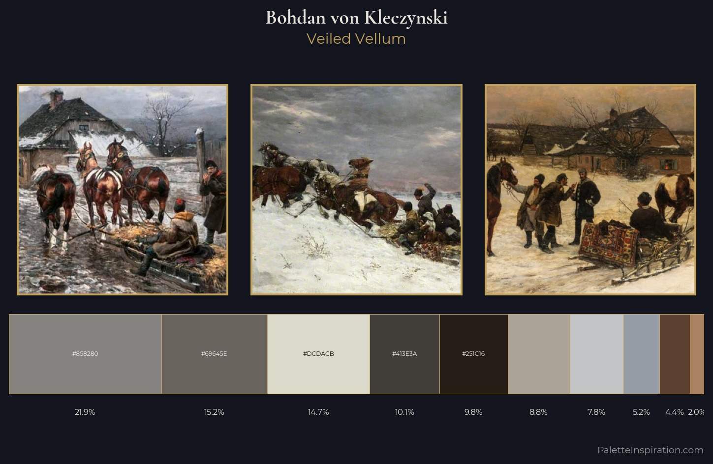 Bohdan von Kleczynski Palette 4 — Veiled Vellum