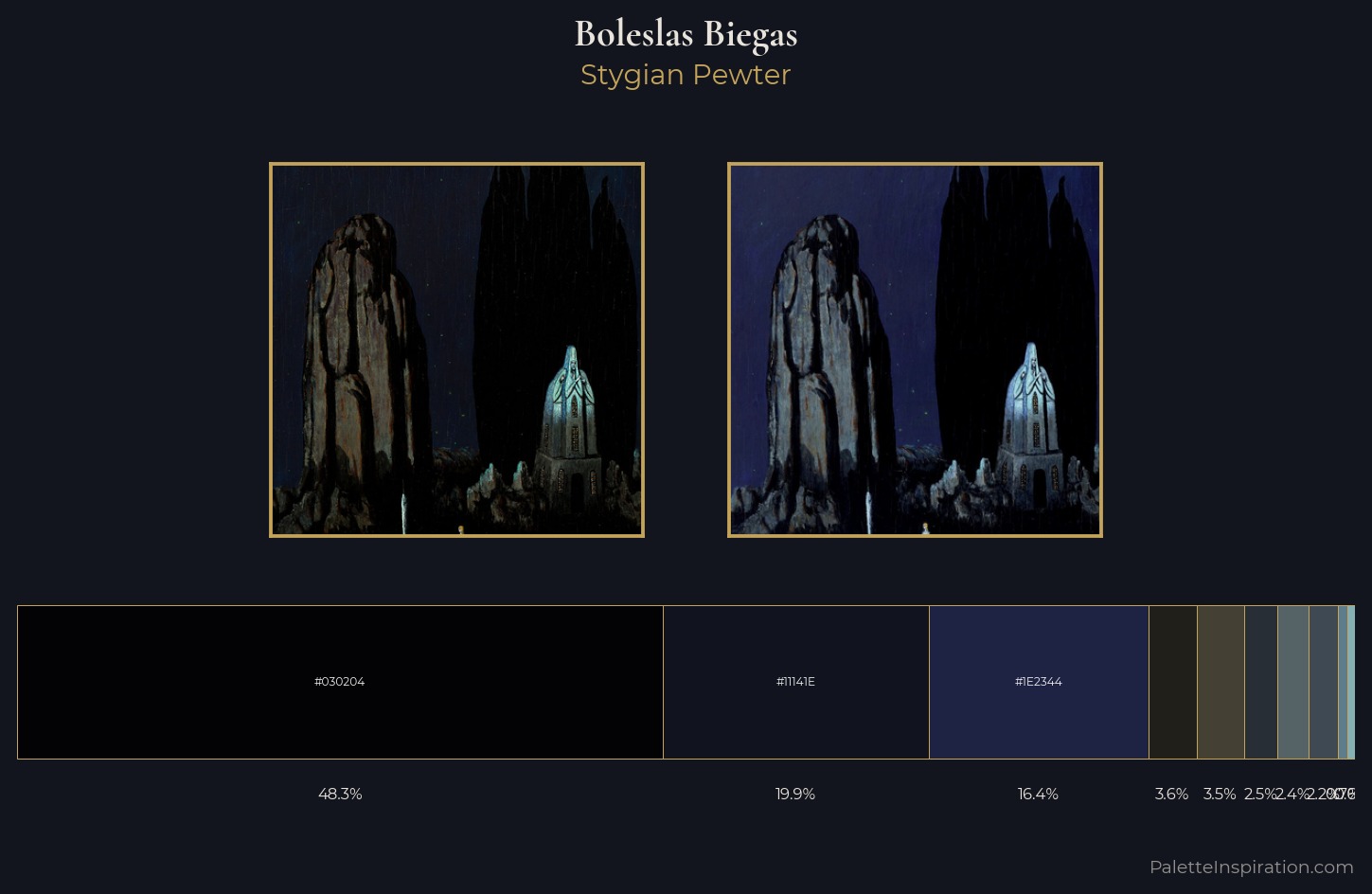 Boleslas Biegas Palette 4 — Stygian Pewter