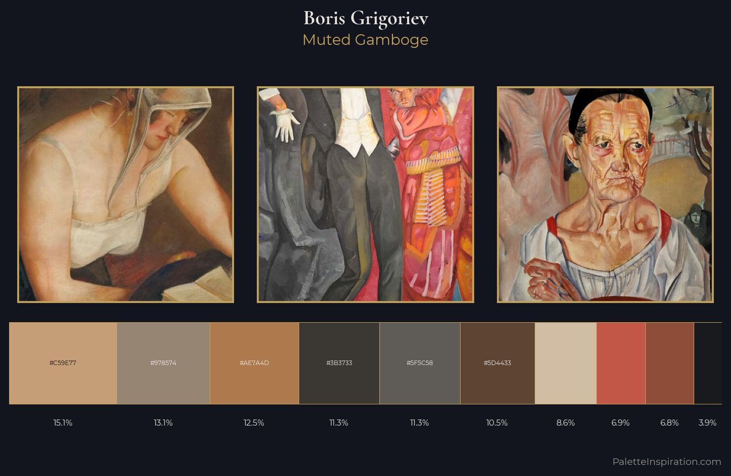 Boris Grigoriev Palette 6 — Muted Gamboge