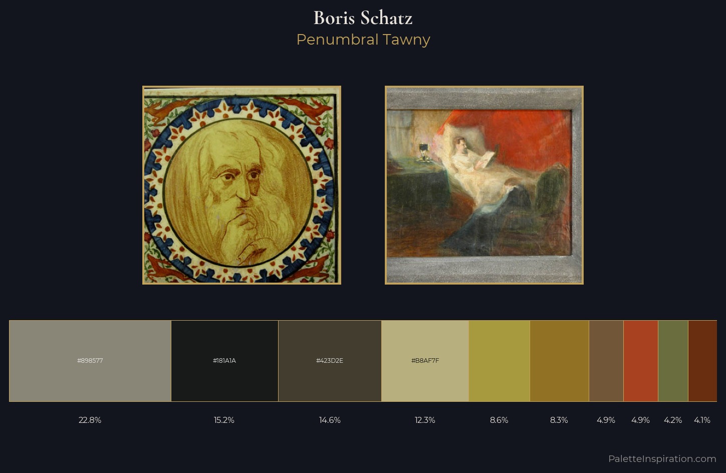 Boris Schatz Palette 1 — Penumbral Tawny