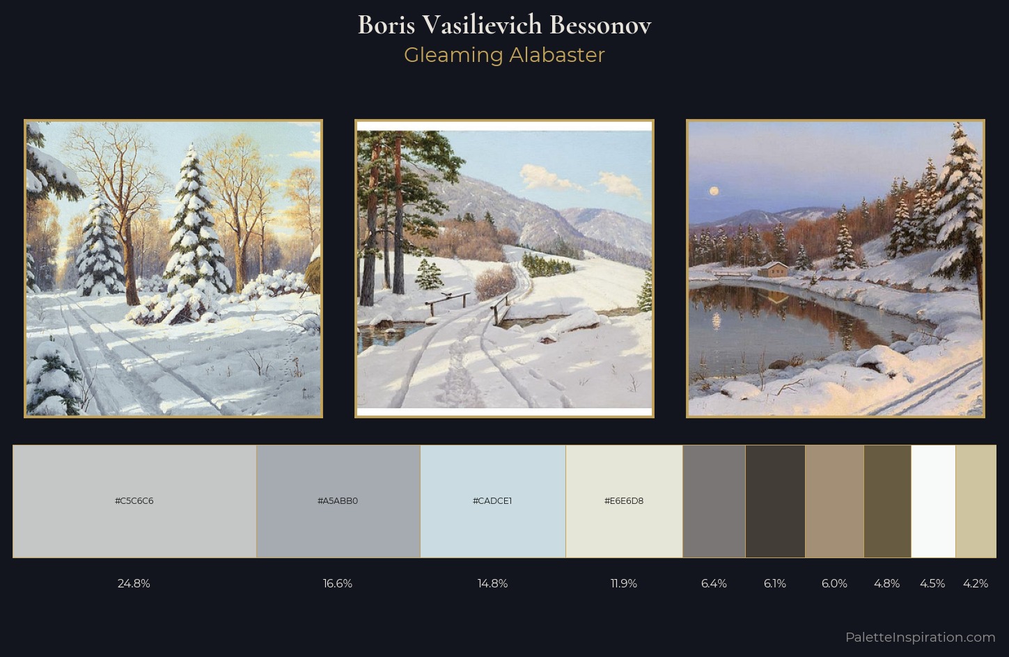 Boris Vasilievich Bessonov Palette 1 — Gleaming Alabaster