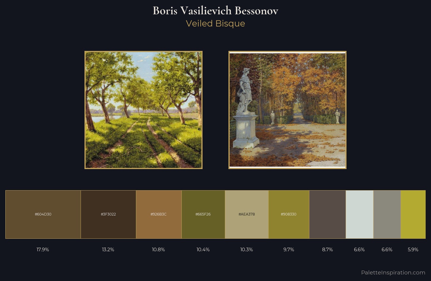 Boris Vasilievich Bessonov Palette 4 — Veiled Bisque