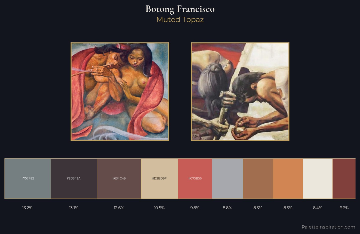 Botong Francisco Palette 2 — Muted Topaz