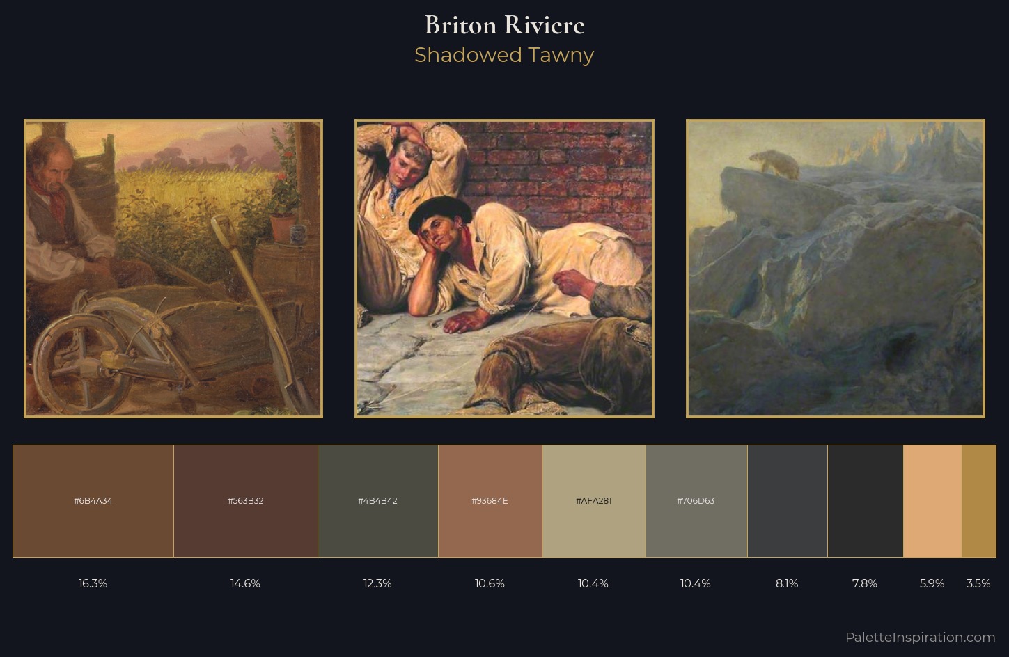 Briton Riviere Palette 5 — Shadowed Tawny