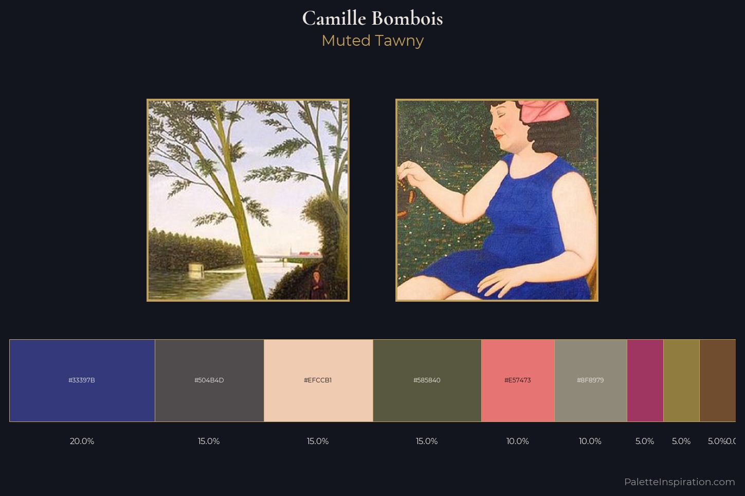 Camille Bombois Master Palette — Muted Tawny