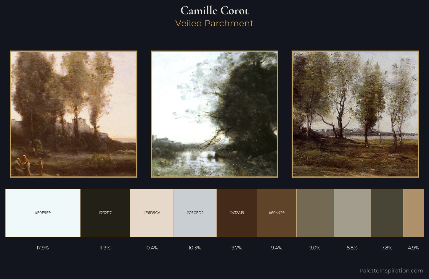 Camille Corot Palette 4 — Veiled Parchment