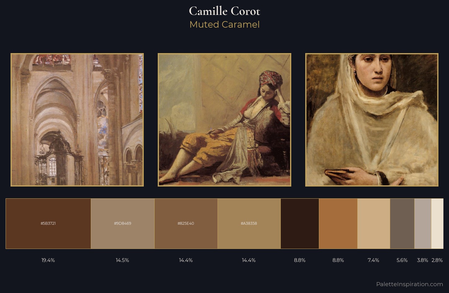 Camille Corot Palette 6 — Muted Caramel