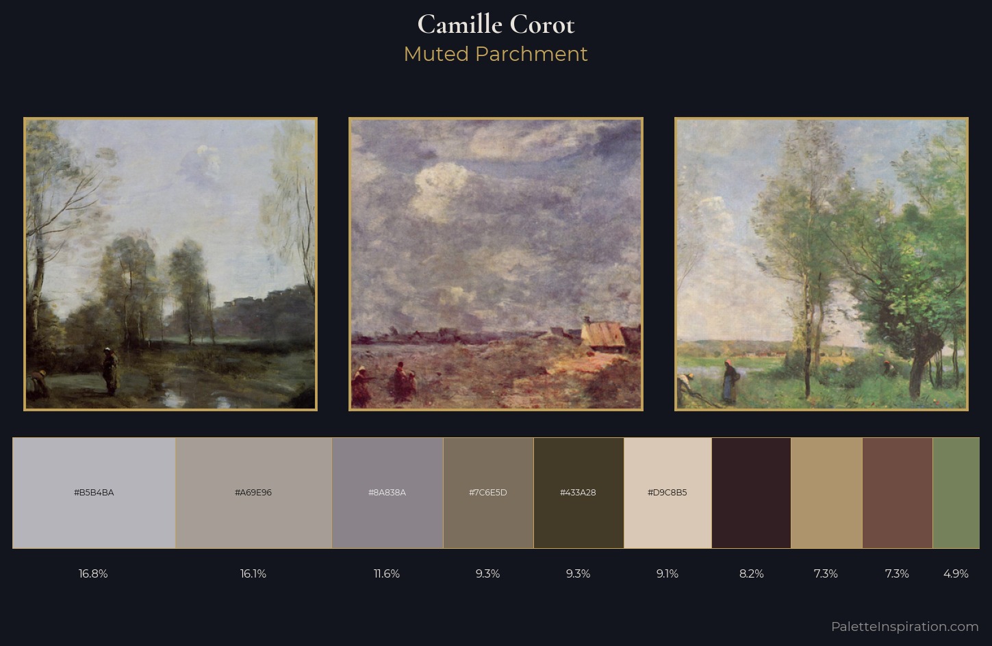 Camille Corot Palette 8 — Muted Parchment