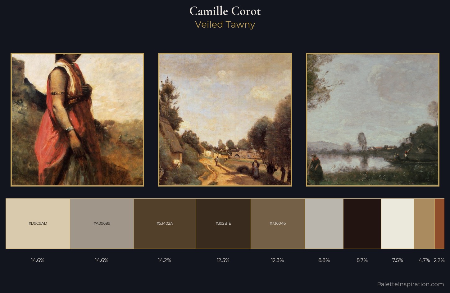 Camille Corot Palette 9 — Veiled Tawny