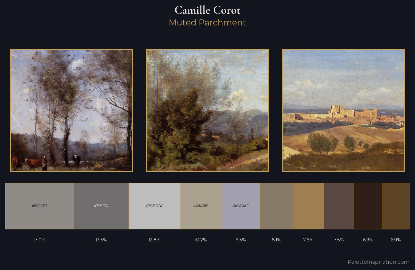 Camille Corot Palette 12 — Muted Parchment