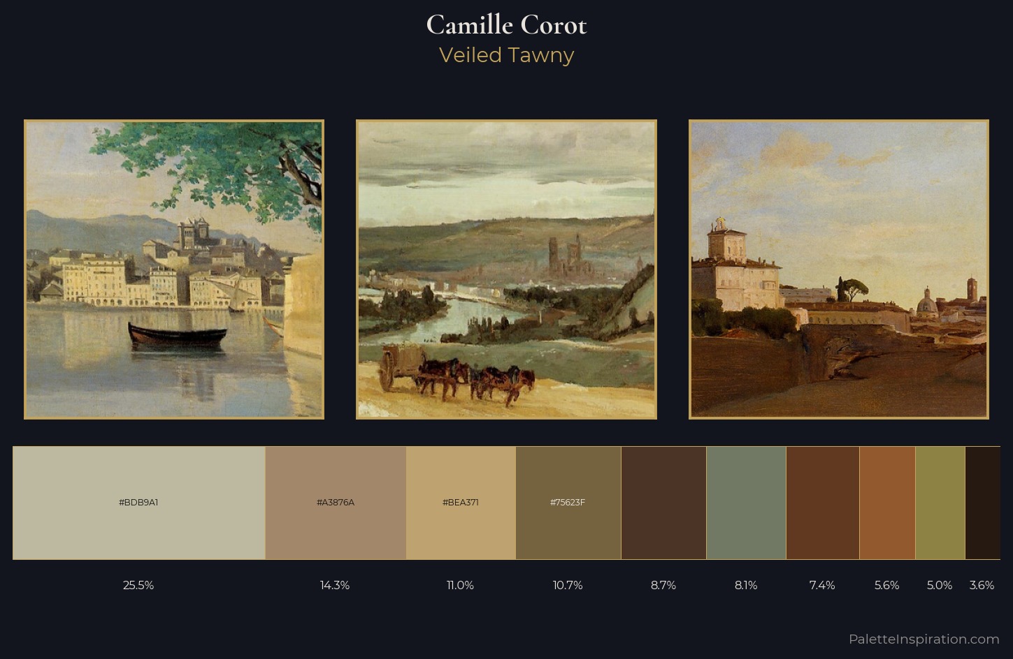 Camille Corot Palette 17 — Veiled Tawny