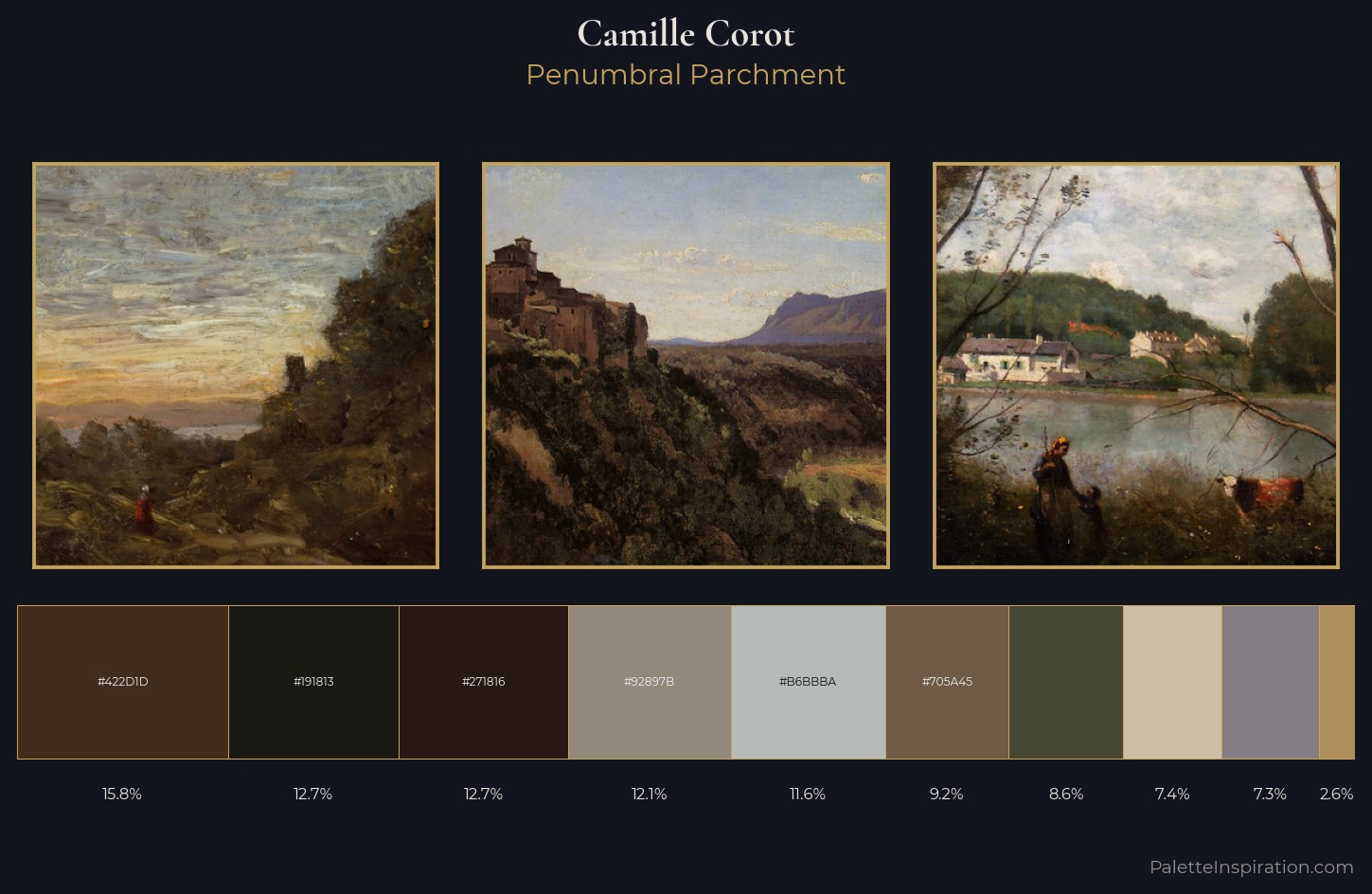 Camille Corot Palette 20 — Penumbral Parchment