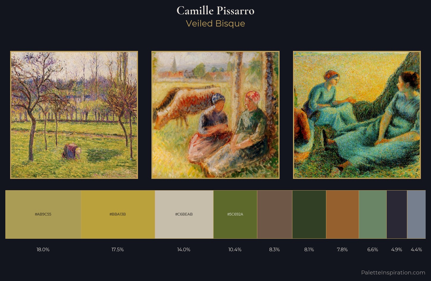 Camille Pissarro Palette 20 — Veiled Bisque